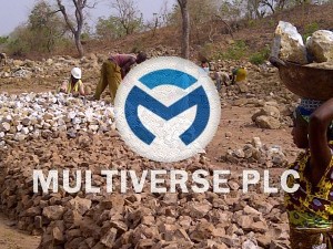 Barite ore in 40tons heaps at Azara site, Nasarawa State-Nigeria. 100